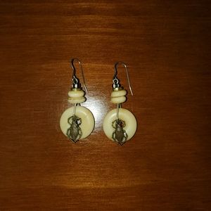 Whale bone earings